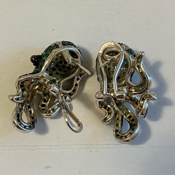 Stunning Octopus silver earrings - Picture 2 of 6